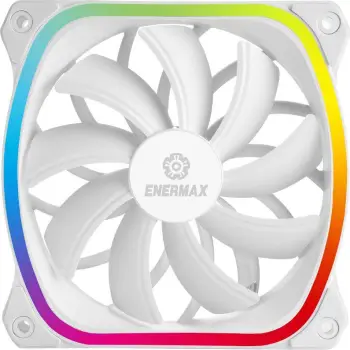 Ftohës Enermax SquA RGB, 120 mm, i bardhë