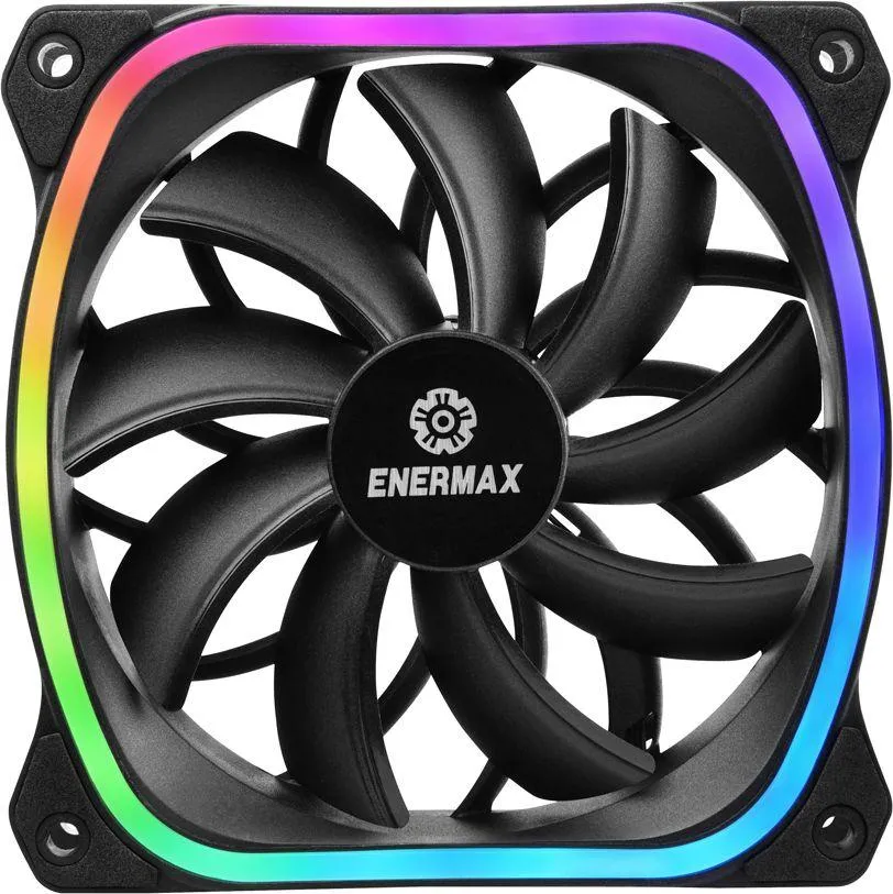 Ftohës Enermax SquA RGB, 120 mm, i zi - 1