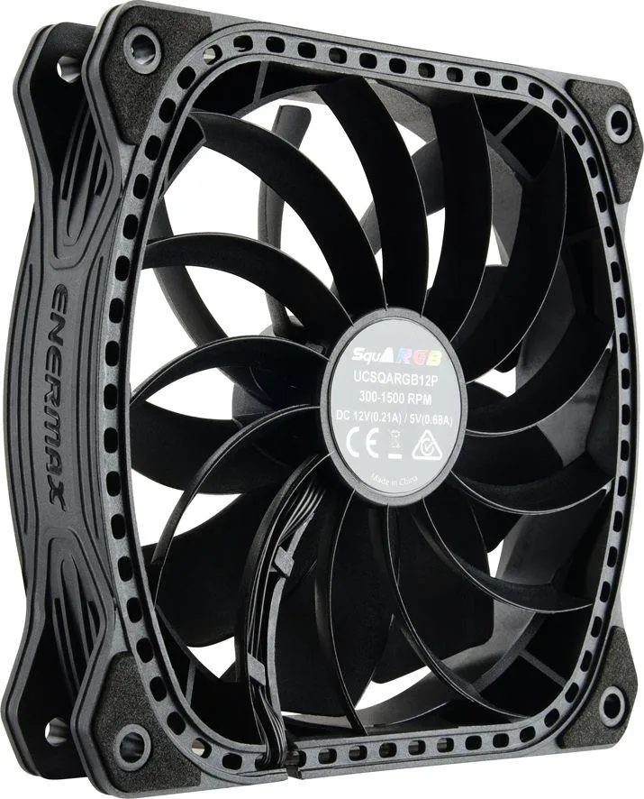 Ftohës Enermax SquA RGB, 120 mm, i zi - 5