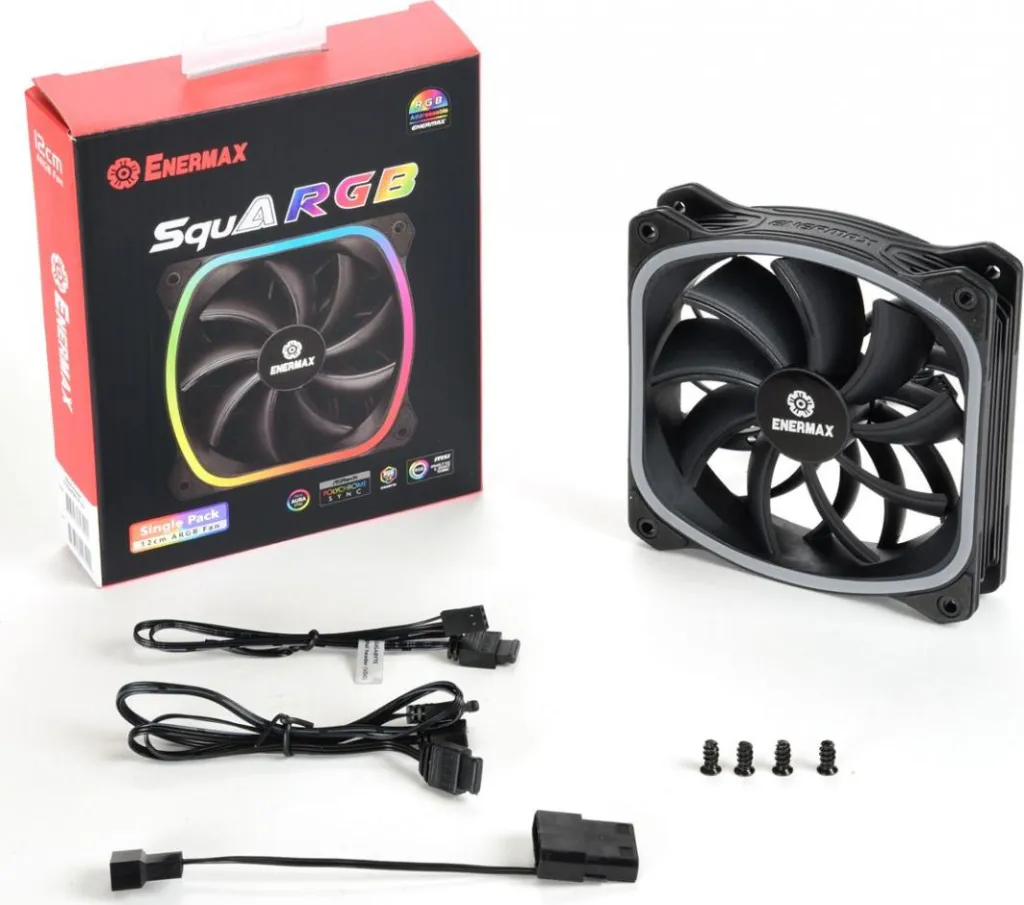 Ftohës Enermax SquA RGB, 120 mm, i zi - 6