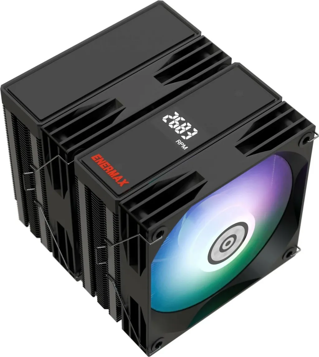 Kasë ftohëse Enermax ETS-T60D ARGB, 6 tuba, 12cm, e zezë - 3