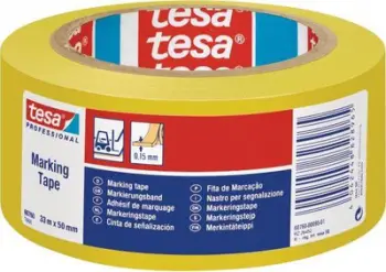 Shirit ngjitës paralajmërues Tesa Tesaflex, 33m, 50mm, i verdhë