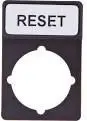 Etiketë Spamel RESET (ST22-1901P07), e zezë