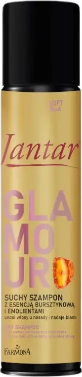 Shampo e thatë për flokë Farmona Jantar Amber Essence, freskuese, 180 ml