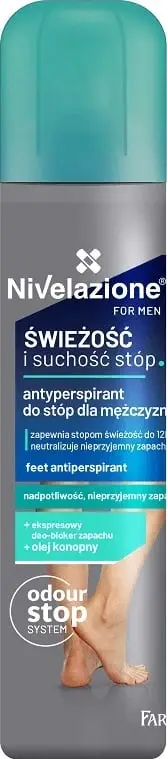 Antiperspirant për këmbë Farmona Nivelazione For Men për meshkuj, 180ml