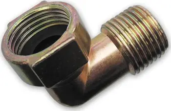 Lidhës këndor Bradas, filetë mashkullore 1/2", filetë femërore 1/2", aliazh zinku