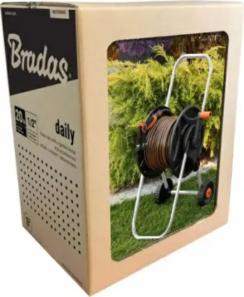 Set për ujitje Bradas HOSE REEL ECO, zorrë ujitje 25m, pistoletë spërkatëse, lidhës