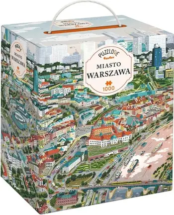 Puzzle Czuczu Puzzlove City Warsaw, 1000 pjesë, 48 x 68 cm, shumëngjyrëshe