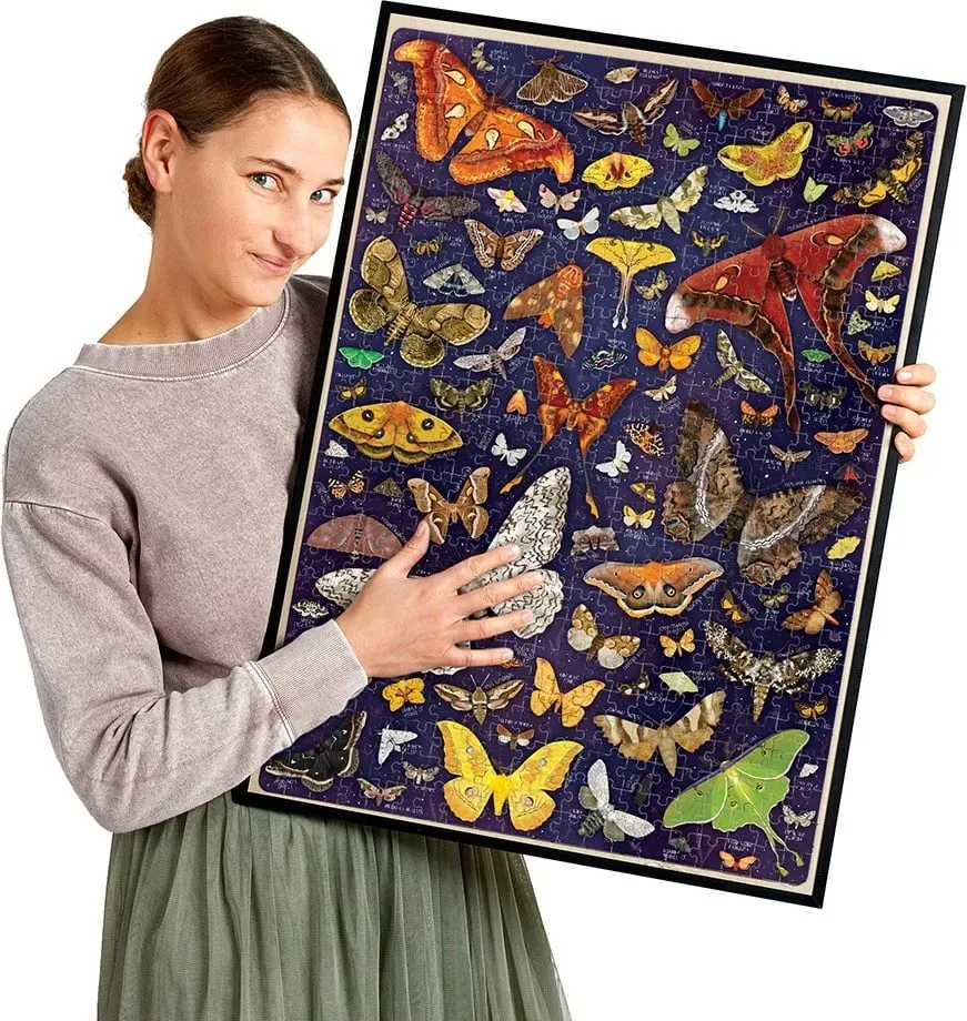 Puzzle Czuczu Puzzlove Moths, 1000 copa, 48 x 68 cm, shumengjyrësh - 4