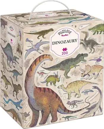 Puzzle Czuczu Puzzlove Dinosaurs, 200 pjesë, shumëngjyrëshe