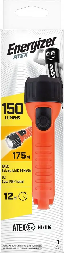 Elektrik dore Energizer ATEX ISHD32 2AA, i portokalltë