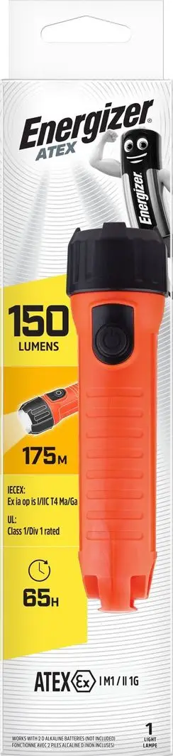 Elektrik dore Energizer ATEX 2D, 150 lumen