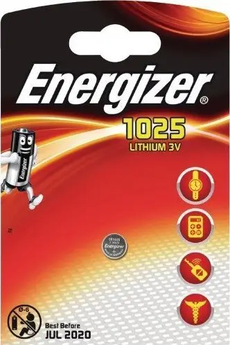 Bateri me buton Energizer CR1025, litium, 3V