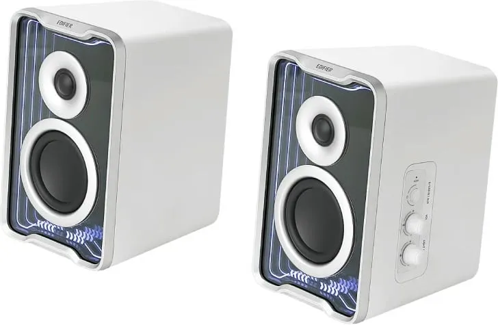 Altoparlantë Edifier QR30, Bluetooth, RGB, të bardha - 2