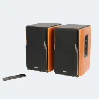 Altoparlantë Edifier R1380DB-BR, 42W, Bluetooth 5.1, druri, zi/kafe