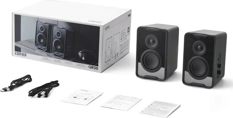Altoparlantë Edifier QR30, Bluetooth, RGB, 30W, të zeza - 1