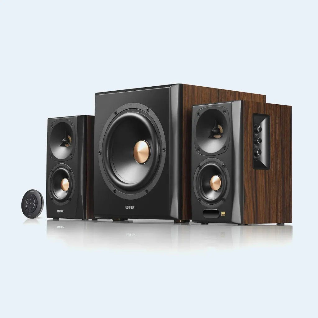 Sistem zërimi Edifier S360DB, 2.1 kanale, 150 W, PC, E zezë, Dru - 4