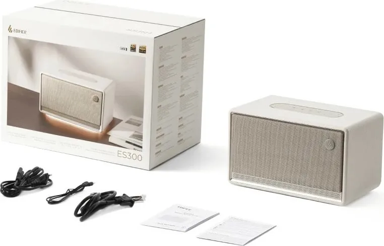 Altoparlant Edifier ES300, 60W, Bluetooth, Wi-Fi, i bardhë - 5