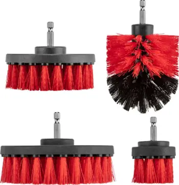 Set furça për pastrim Verto, d50, 90, 100, 130 mm, 4 copë