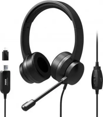 Kufje USB Comfortable Stereo Office, të zeza