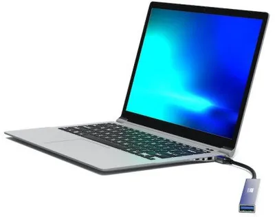 Hub USB C Port Designs 900163, 4 porta, 5 Gbps, argjendtë - 4