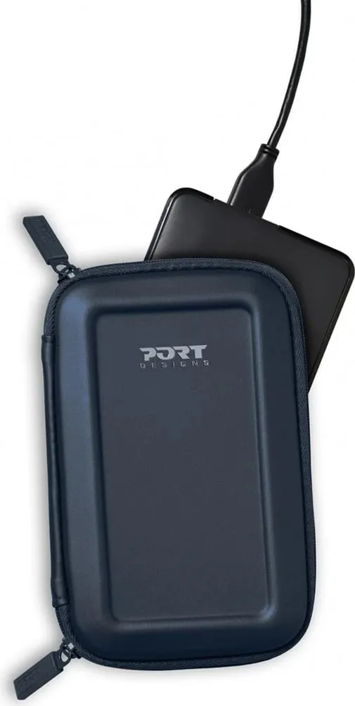 Kuti për disk SSD Port Designs, 2.5", e zezë - 2