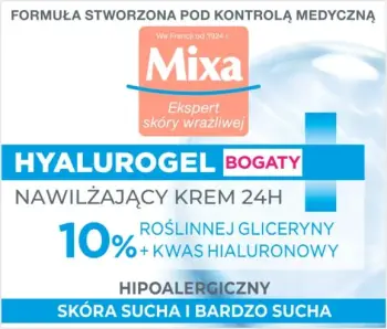 Krem fytyre hidratues për femra MIXA Hyalurogel Rich Intensive Moisturizing Cream 50ml
