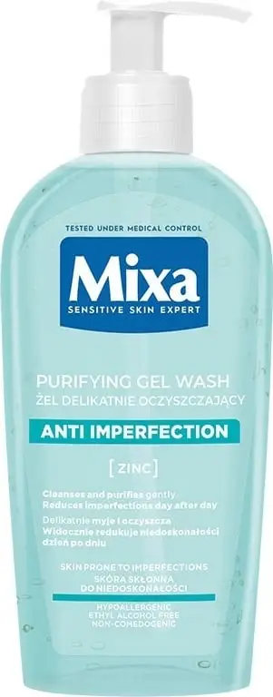 Xhel pastrues fytyre për femra MIXA Deep Cleansing Soap-Free Anti-Acne Gel 200ml