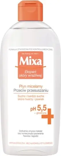 Lëng micelar për femra MIXA kundër thatësisë për lëkurë të thatë dhe shumë të thatë, 400ml