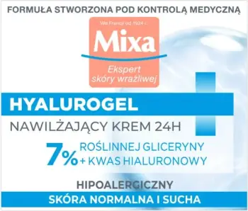 Krem hidratues për femra MIXA Hyalurogel Light Intensively Moisturizing, 50ml