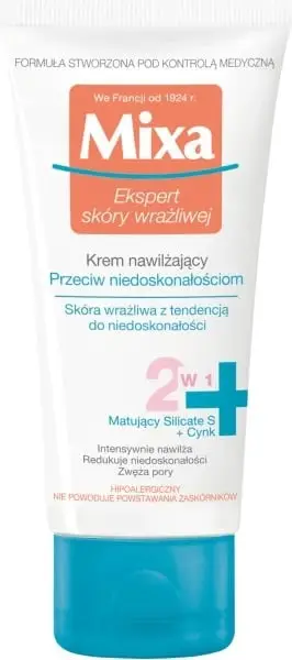 Krem hidratues kundër papërsosmërive MIXA për femra, 50ml