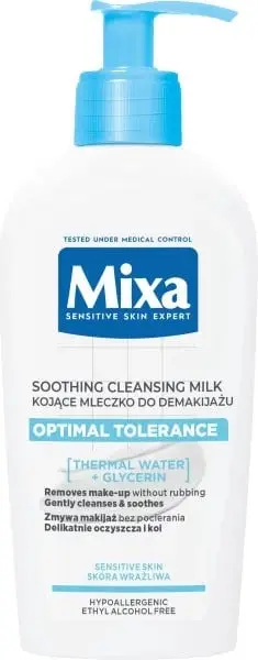 Qumësht pastrues fytyre Mixa, për lëkurë shumë të ndjeshme, 200ml