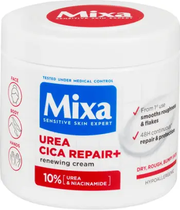 Krem për trup Mixa Urea Cica Repair+, 400 ml