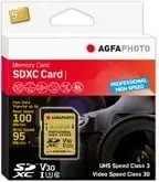 Kartelë memorie AgfaPhoto SDXC 64GB, Class 10, UHS-I, Gold