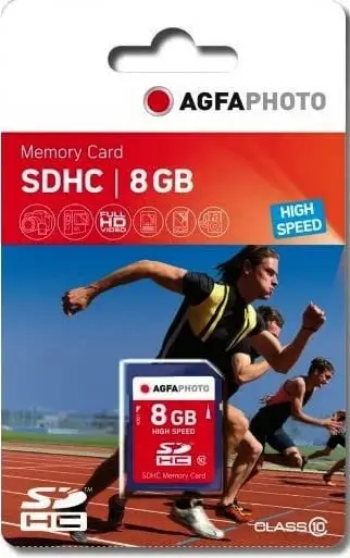 Kartë memorie AgfaPhoto SDHC, 8GB, Class 10 UHS I U1 V10