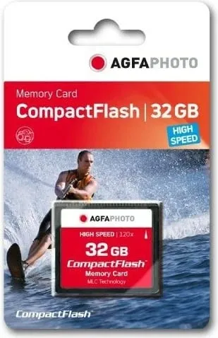 Kartelë memorie AgfaPhoto CompactFlash 32GB High Speed 300x, e zezë - 1
