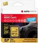Kartelë memorie AgfaPhoto 128 GB MicroSDXC, Class 10, UHS-II, 280 MB/s, ari