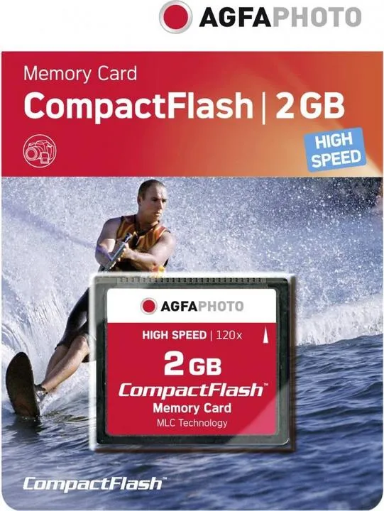 Kartë memorie AgfaPhoto Compact Flash, 2GB, 18MB/s - 1