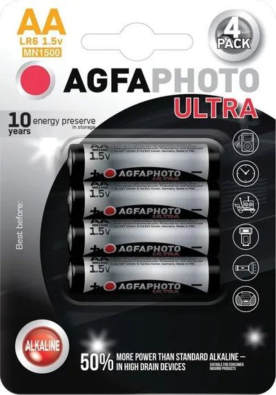 Bateri AgfaPhoto Ultra, AA / R6, 4 copë - 1