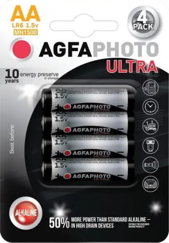 Bateri AgfaPhoto Ultra, AA / R6, 4 copë