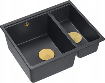 Lavaman kuzhine QUADRON LOGAN 150, granit, 56 x 46 x 22 cm, 1.5 legen, i zi