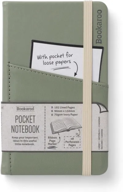 Bookaroo Pocket Notebook (a6) Journal Fern - 1