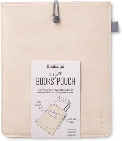 Bookaroo Books & Stuff Pouch Cream - 1