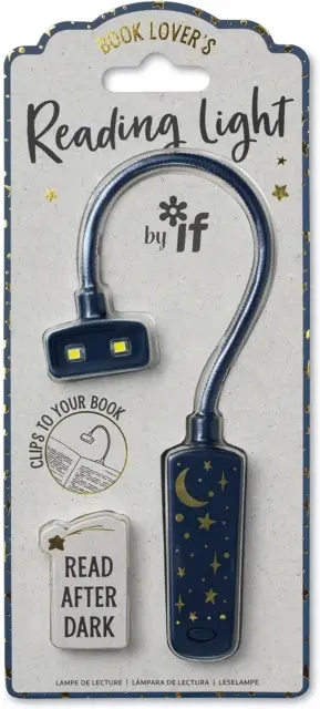 Book Lovers Reading Light Moon & Stars - If Cardboard Creations Ltd
