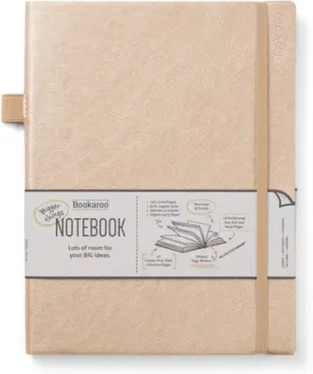 Bookaroo Bigger Things Notebook Journal Gold