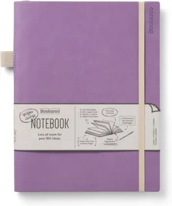 Bookaroo Bigger Things Notebook Journal Aubergine