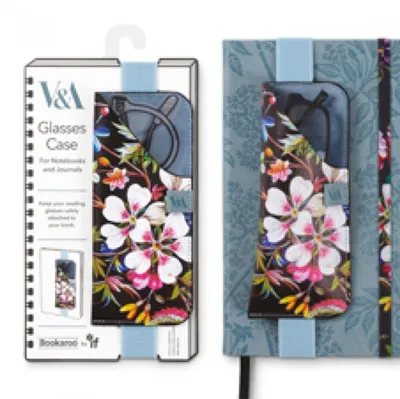 V&a Bookaroo Glasses Case Kilburn Black Floral - 1
