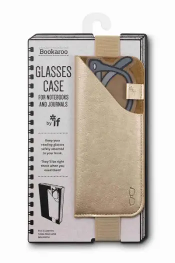 Bookaroo Glasses Case Gold - If Cardboard Creations Ltd