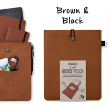 Bookaroo Books And Stuff Pouch Brown - If Cardboard Creations Ltd