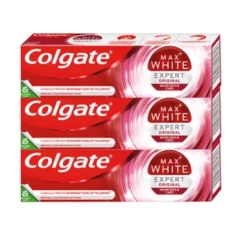 Pastë e dhëmbëve Colgate Max White Expert Original kCLG084, 3 x 75 ml